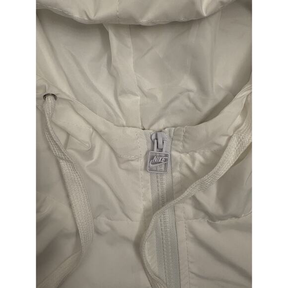 Nike Women’s Windbreaker Jacket White/Black Colorblock Size XL Windrunner - Picture 3 of 7
